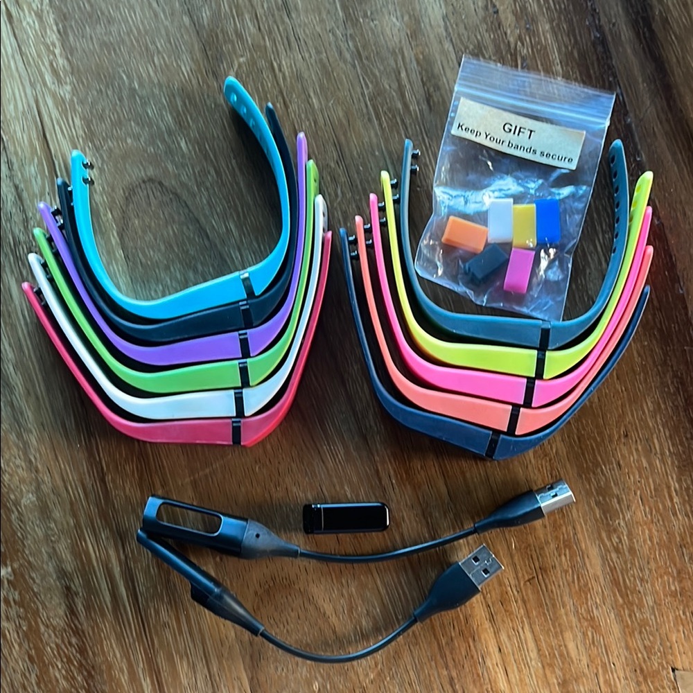 Fitbit Flex Tracker with Colorful Bands Set